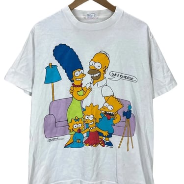 Vintage 1989 The Simpsons Matt Groening Cartoon Promo T-Shirt Large