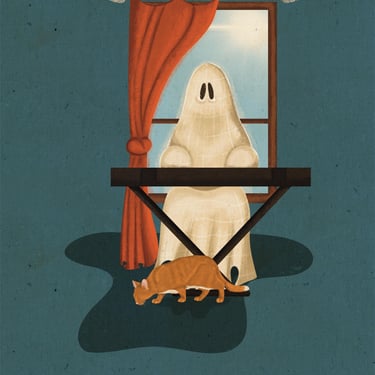 Keyboard Ghost Art Print 