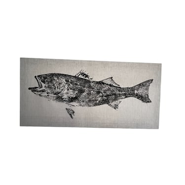 J Bovey Gyotaku Fish Print on Canvas JB240-29
