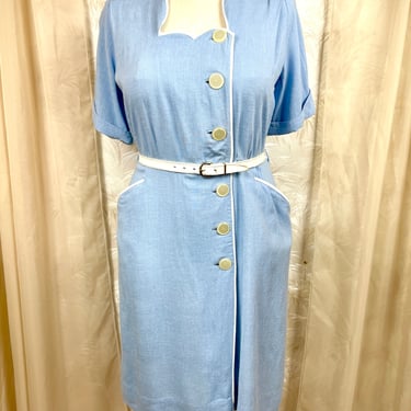1950's Button Front Day Dress