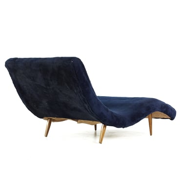 Adrian Pearsall for Craft Associates Mid Century Wave Chaise - mcm 