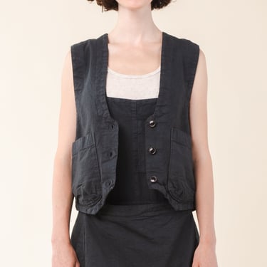 Canvas Vest in Drab
