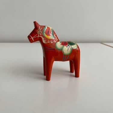 Swedish Dala Horse - Hand Painted - Hand Carved 
