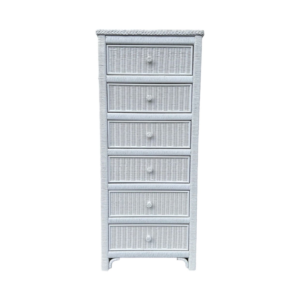 Henry Link Wicker Lingerie Dresser Chest of 6 Drawers | Elle