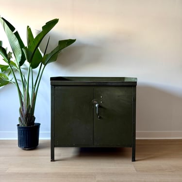 Vintage Industrial Credenza / Bar Cabinet