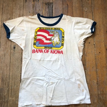 70s Bicentennial Bank of Kiowa Tee Medium 