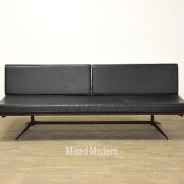 MidCentury Black Daybed Sofa 