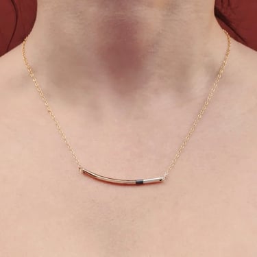 Colleen Mauer Designs | Tri-Toned Arc Necklace