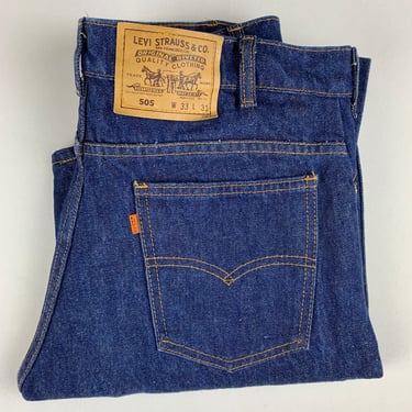 Vintage Levi’s Orange Tab 505 Jeans 33 x 32 