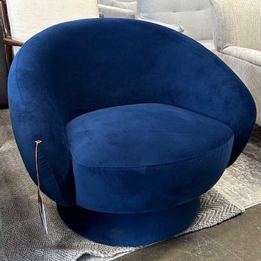 Curved Blue Chair