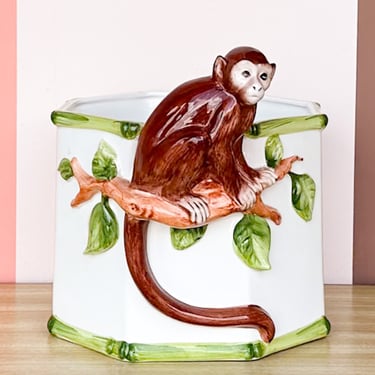 Gumps Italian Monkey Cachepot