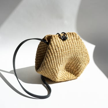 Mini Shell Straw Bag No.14 in Natural