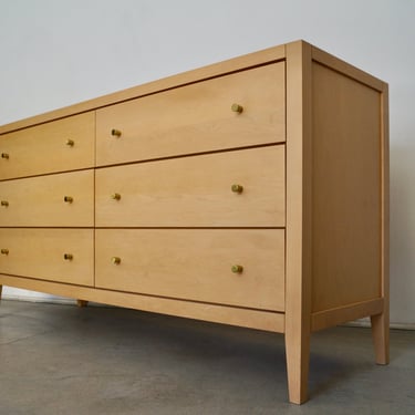 Vintage Postmodern Dresser by Baronet - Solid Maple 