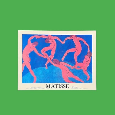 Vintage Henri Matisse Print 1980s Retro Size 20x26 Contemporary + The Dance + Pierre Schneider + Rizzoli New York + Modern Wall Art + Decor 
