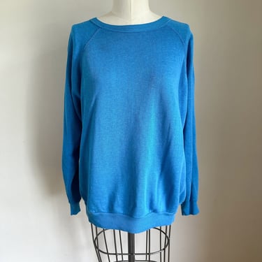Vintage 1980s Blue Sweatshirt / L 