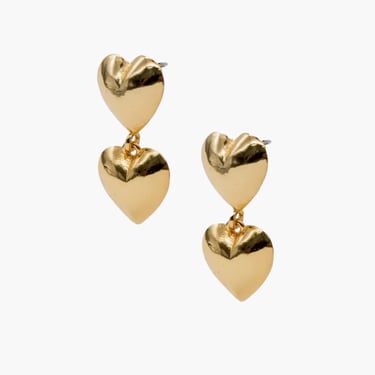 Double hearts earrings