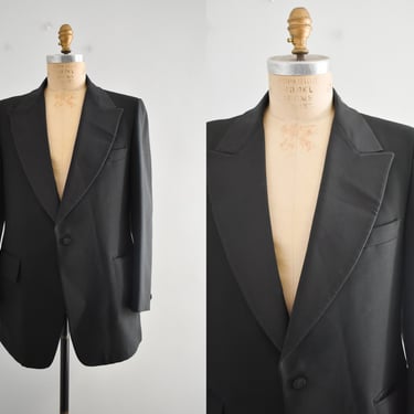 1980s Black Tuxedo Jacket 
