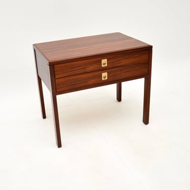 Vintage Rosewood and Brass Side Table by Robert Heritage for Archie Shine