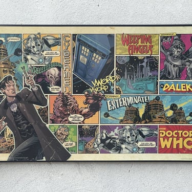 Framed 1990s Doctor Who Comic Book Poster by Culturenik 