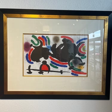 ‘PLATE VII - LITHOGRAPHE I’ BY MIRÓ (1972)