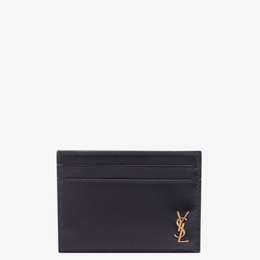 Saint Laurent Men Leather Card Holder