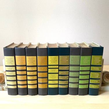 9 book bundle vintage Reader's Digest 1970's yellow green gold orange 