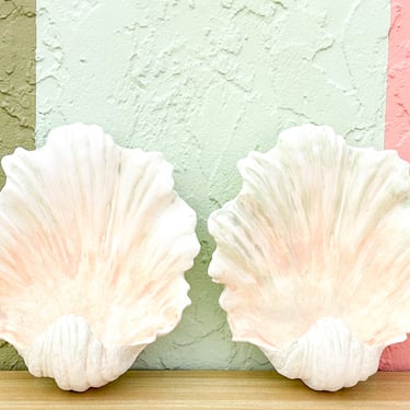 Pair of Clam Shell Wall Sconces