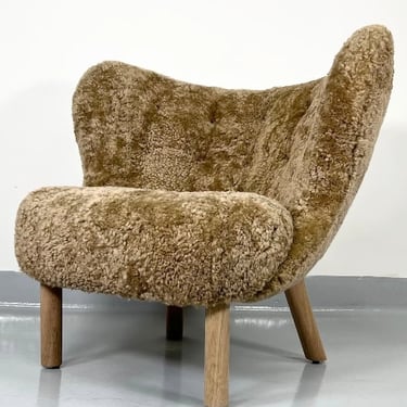 Little Petra Lounge Chair Sheepskin- Custom Fabric for Laura 