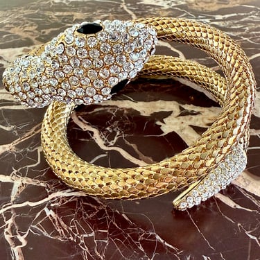 Jewel Encrusted Snake Coil Bracelet