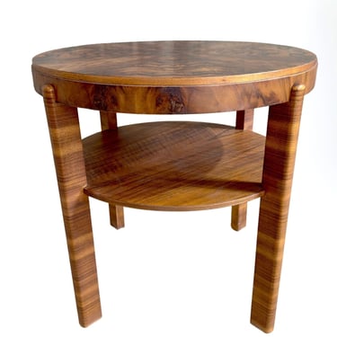 Art Deco Side/End Table French Walnut, 1940