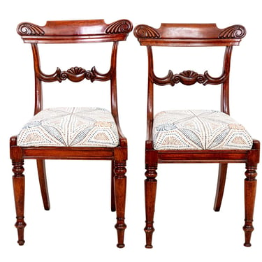 Pair of William IV Mahogany Side Chairs