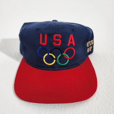 Vintage 1990s USA OLYMPIC Snapback Hat