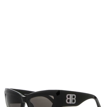 Balenciaga Women Black Acetate Signature Butterfly Sunglasses