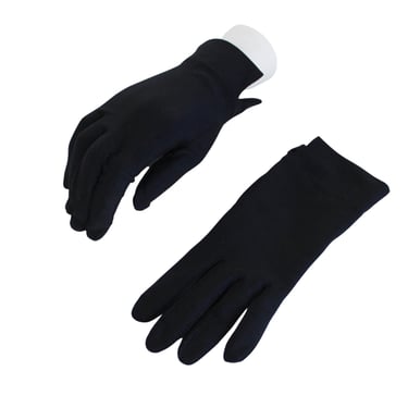 1950s Black Gloves - Vintage Black Gloves - 1950s Womens Gloves - Black Short Gloves - Vintage Gloves - 50s Gloves - 50s Shortie Gloves 