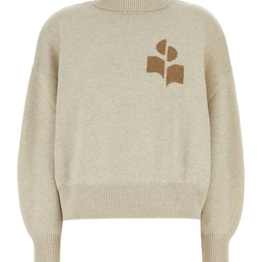 Isabel Marant Etoile Woman Sand Cotton Blend Nash Sweater