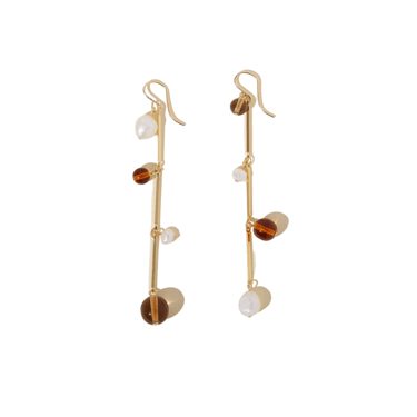 Fête Earrings - Tan 3" — Lindsay Lewis Trunk Show