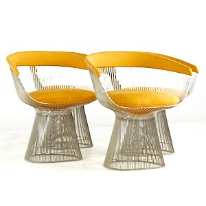 Warren Platner for Knoll Mid Century Chairs - Set of 4 - mcm 