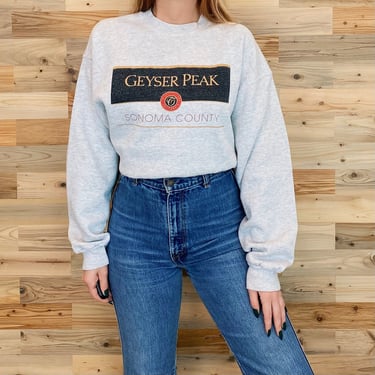 Vintage Geyser Peak Sonoma County Winery Sweatshirt 