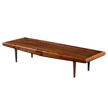 Refinished Adrian Pearsall Mid-Century Modern Walnut Coffee Table 