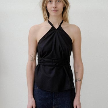 Mar Top in Wild Silk - Black - Baserange