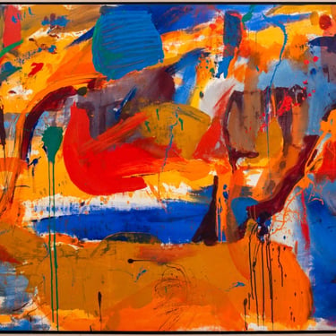 American School Abstract Composition Oil