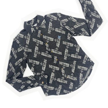 Vivienne Westwood MAN F/W 2000 gray logo print shirt
