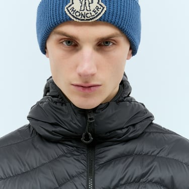 Moncler Men Logo Patch Beanie Hat