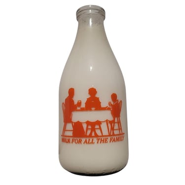 Dimick's Dairy Farm Glenburn, California 1/2 Gallon Milk Bottle Rare - M15 