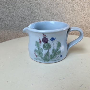 Vintage Buchan thistle stoneware Creamer Blue Made In Scotland  #182 