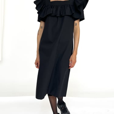 Givenchy Black Ruffle Collar Dress (S)