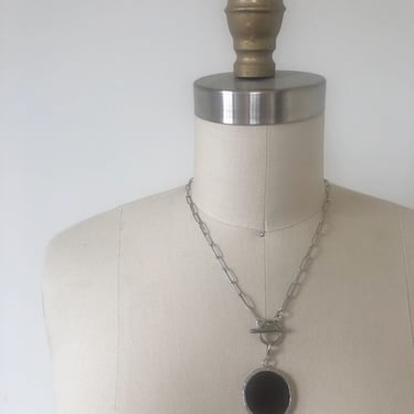 Black Interchangeable Pendant Necklace | Glass Necklace | Stained Glass Pendant | Stained Glass Necklace | Interchangeable Pendants 