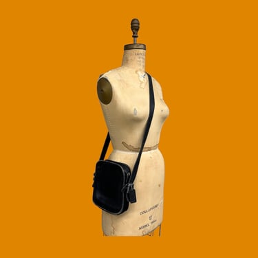 Vintage Coach Camera Bag Retro 1990s Genuine Leather + Black + 9817 + Crossbody + Shoulder Bag + Unisex Accessories 