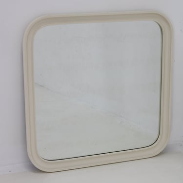 1960s Square Wall Mirror, Italy 