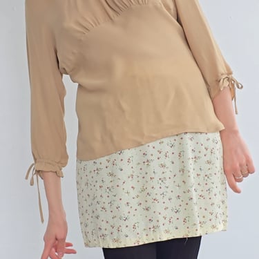 Butter Flower Rayon Skirt